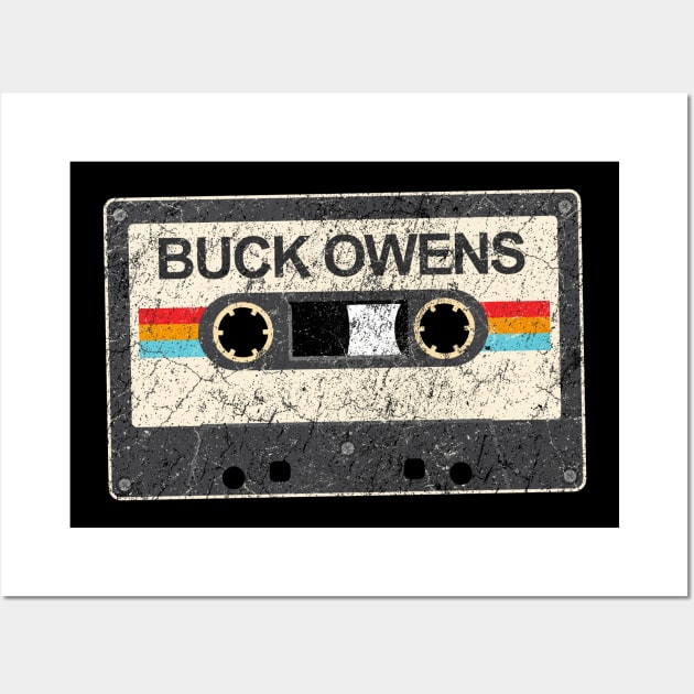 kurniamarga vintage cassette tape Buck Owens Wall Art by kurniamarga.artisticcolorful